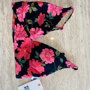 Billabong swimsuit floral bra top